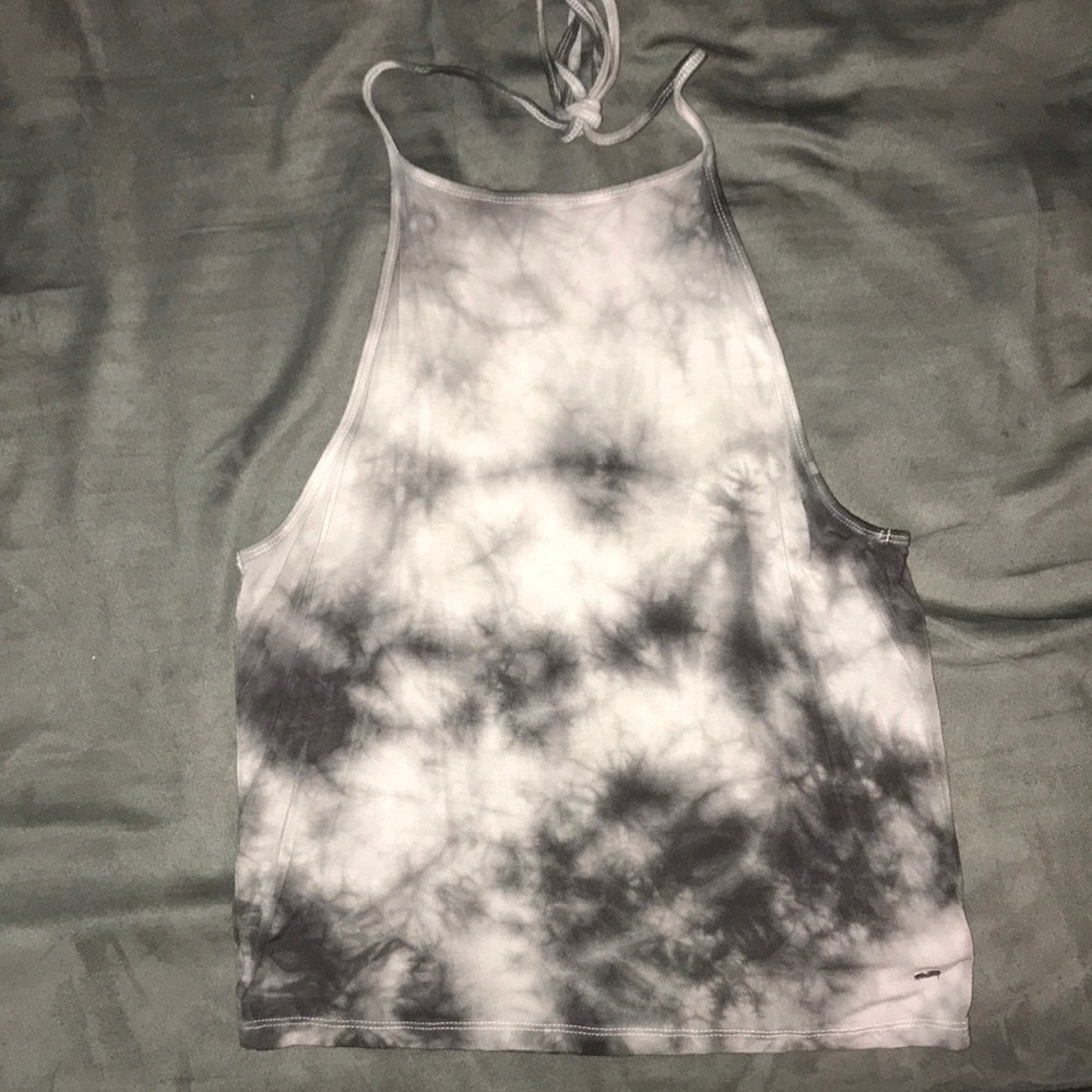 Tie Dye Cropped Halter Top